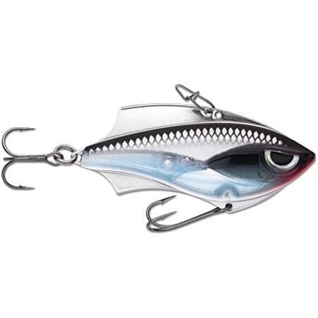 Rapala RapV Blade 5, 2 38 Oz, Vmc 6 And 8 Hooks, Metal Frame, Silver RVB05S